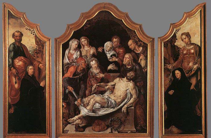 Triptych of the Entombment